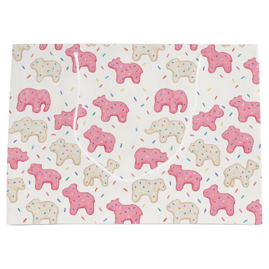 Frosted Circus Animal Cookie Große Geschenktüte (Vorderseite)