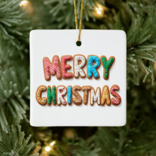 Frosted Cookies Frohe Weihnachten Ornament
