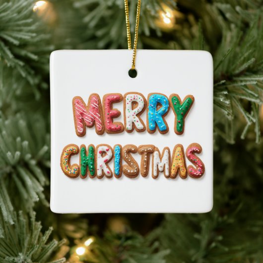 Frosted Cookies Frohe Weihnachten Ornament (Baum)