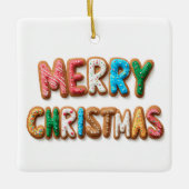 Frosted Cookies Frohe Weihnachten Ornament (Vorderseite)