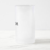 Frosted Custom Beer Stein Glass Blank - 16oz Pint Mattglas Bierglas (Mittel)