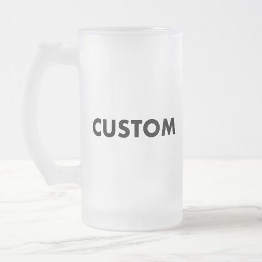Frosted Custom Beer Stein Glass Blank - 16oz Pint Mattglas Bierglas (Links)