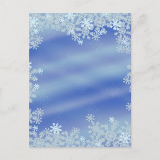 Frosted Edges Postkarte (Vorderseite)