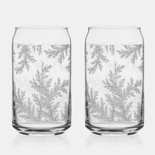 Frosted Fern Wrap Dosenglas (Links)