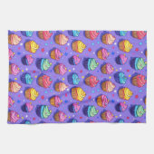 Frosted Fun Cupcake-Muster: Whimsical Bakery Geschirrtuch (Horizontal)