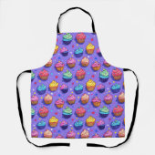 Frosted Fun Cupcake Muster: Whimsical Bakery Schürze (Vorderseite)