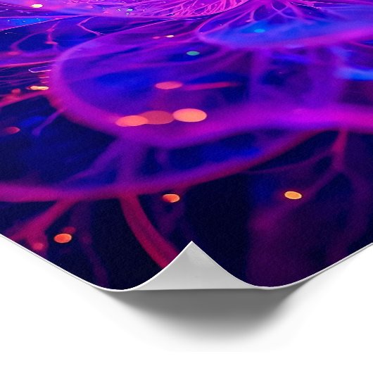 Frosted Glass Bloom Poster (Ecke)