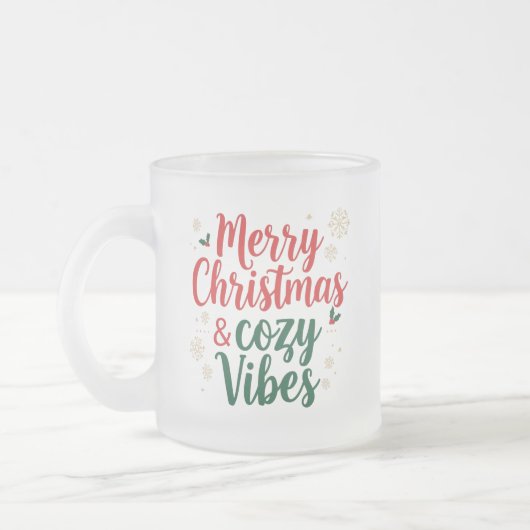 Frosted Glass Christmas Gift , Cozy Holiday Quote  Mattglastasse (Links)