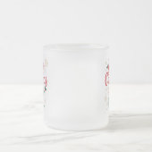 Frosted Glass Christmas Gift , Cozy Holiday Quote  Mattglastasse (Mittel)