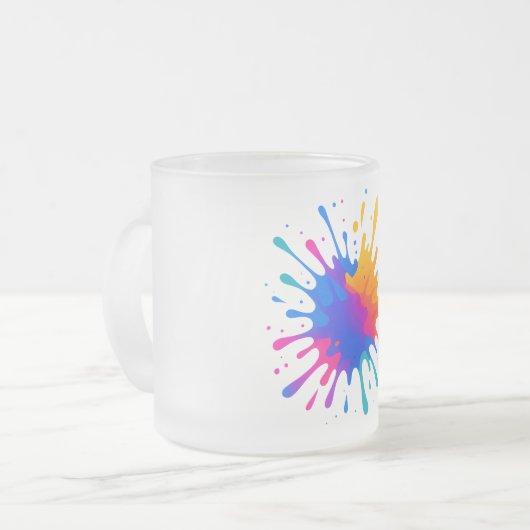  Frosted Glass Coffee Mug Mattglastasse (Vorderseite Links)