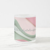 Frosted glass mug in stylish graphic mattglastasse (Mittel)
