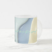 Frosted glass mug in stylish graphic mattglastasse (VorderseiteRechts)