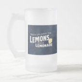 Frosted Glass Mug Matte Finish Optimism Quote Mattglas Bierglas (Links)
