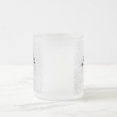 ☕ Frosted Glass Mug with "Be Nice To Yourself"  Mattglastasse (Mittel)