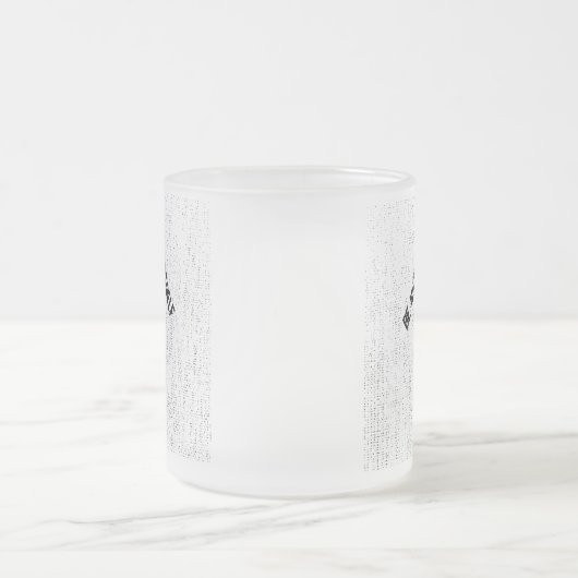 ☕ Frosted Glass Mug with "Be Nice To Yourself" Mattglastasse (Mittel)