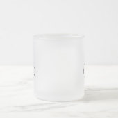 Frosted Glass Mug with Clean Bicycle Design Mattglastasse (Mittel)