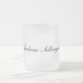 Frosted Glass Mug with Custom Name Touch Mattglastasse (Mittel)