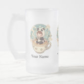Frosted Glass Panda Cold Brew Mug Mattglas Bierglas (Links)