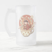 Frosted Glass Red Panda Warm Glow Mug Mattglas Bierglas (Links)