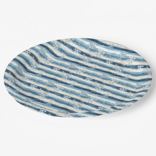 Frosted Horizon Pappteller (Schrägansicht)