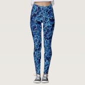 Frosted Ivy Blue Leggings (Vorderseite)