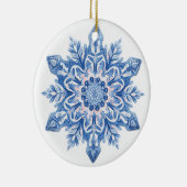 Frosted Lace Snowflake Ornament | Light Blue and P (Rechts)