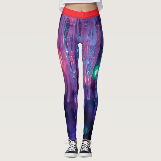Frosted Lights Winter Icicle Leggings (Vorderseite)