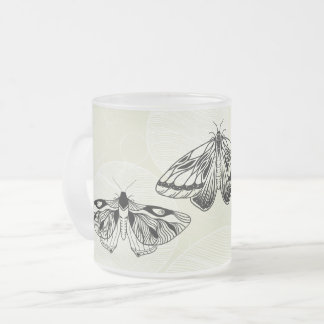 Frosted Moths Becher Mattglastasse