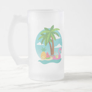 Frosted Mug Enjoy Life Mattglas Bierglas
