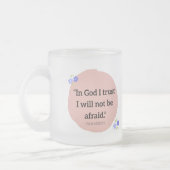 Frosted Mug with Bible verse Mattglastasse (Links)