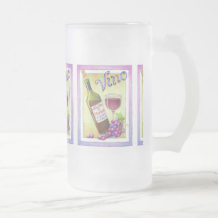 FROSTED MUGS - VINO! Du hast mich bei MERLOT! Mattglas Bierglas