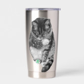 Frosted Paw Feiertags-Tasse Thermobecher (Links)