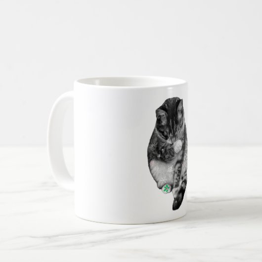 Frosted Paw Holiday Mug Kaffeetasse (Vorderseite Links)