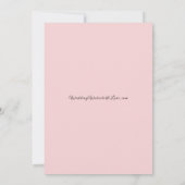 Frosted Petals in a Winter Woodland Wedding Einladung (Rückseite)