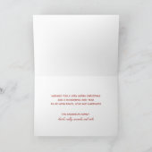 Frosted Pink Script Frohe Weihnachten (Innenseite)