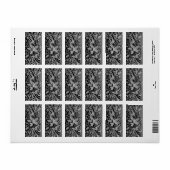 Frosted Winter Snowdrop Floral Arrangement Adressaufkleber (Vorne)