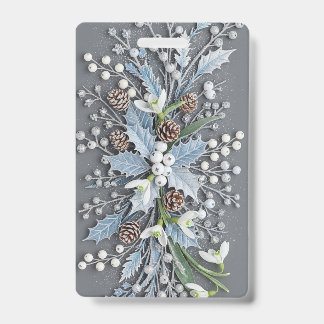 Frosted Winter Snowdrop Floral Arrangement Ausweis