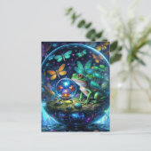 Frösteln in einer Gazeball mit einem Gazeball Postkarte (Stehend Vorderseite)
