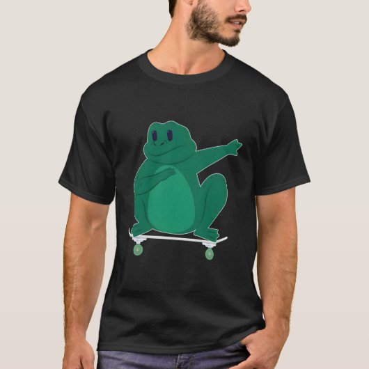 Frösteln oder Toto auf Skateboard - Geschenk für T-Shirt (Vorderseite)