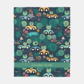 Froster Rennfahrer Kinder Personalisiert Fleecedecke (Vorderseite)