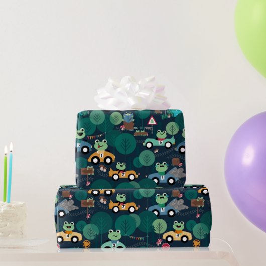 Froster Rennfahrer Kinder Personalisiert Geschenkpapier (Partygeschenke)