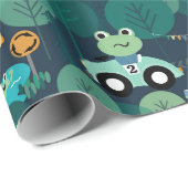 Froster Rennfahrer Kinder Personalisiert Geschenkpapier (Rolleneckpunkt)