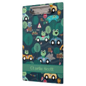 Froster Rennfahrer Kinder Personalisiert Klemmbrett (Links)