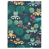 Froster Rennfahrer Kinder Personalisiert Klemmbrett (Rückseite)