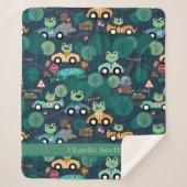 Froster Rennfahrer Kinder Personalisiert Sherpadecke (Vorderseite)