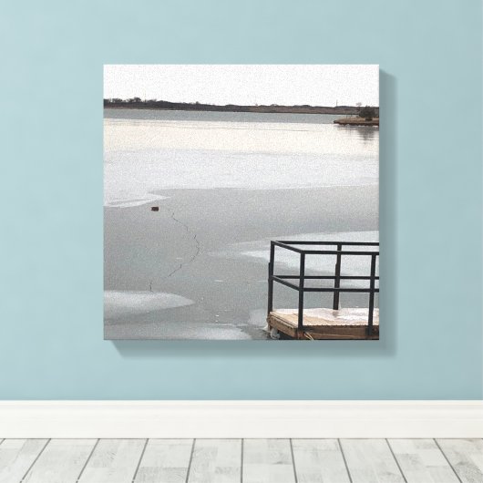 Froster See Leinwanddruck (Insitu (Holzboden))