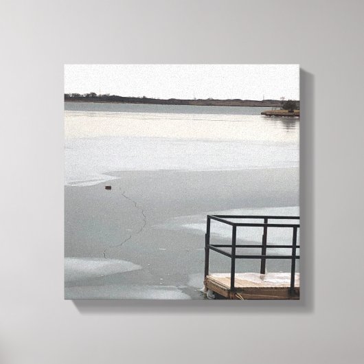 Froster See Leinwanddruck (Vorderseite)