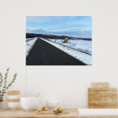 Froster See mit Wegplakat Poster (Küche)