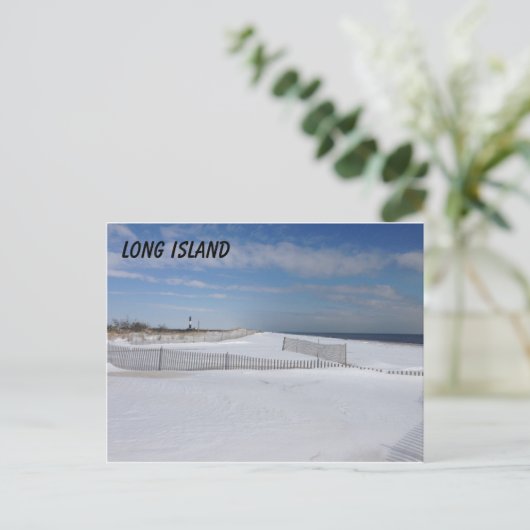 Froster Strand Postkarte (Stehend Vorderseite)