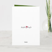 Froster Weihnachtsurlaub Spaß Gemustert Gruß Karte (Rückseite)